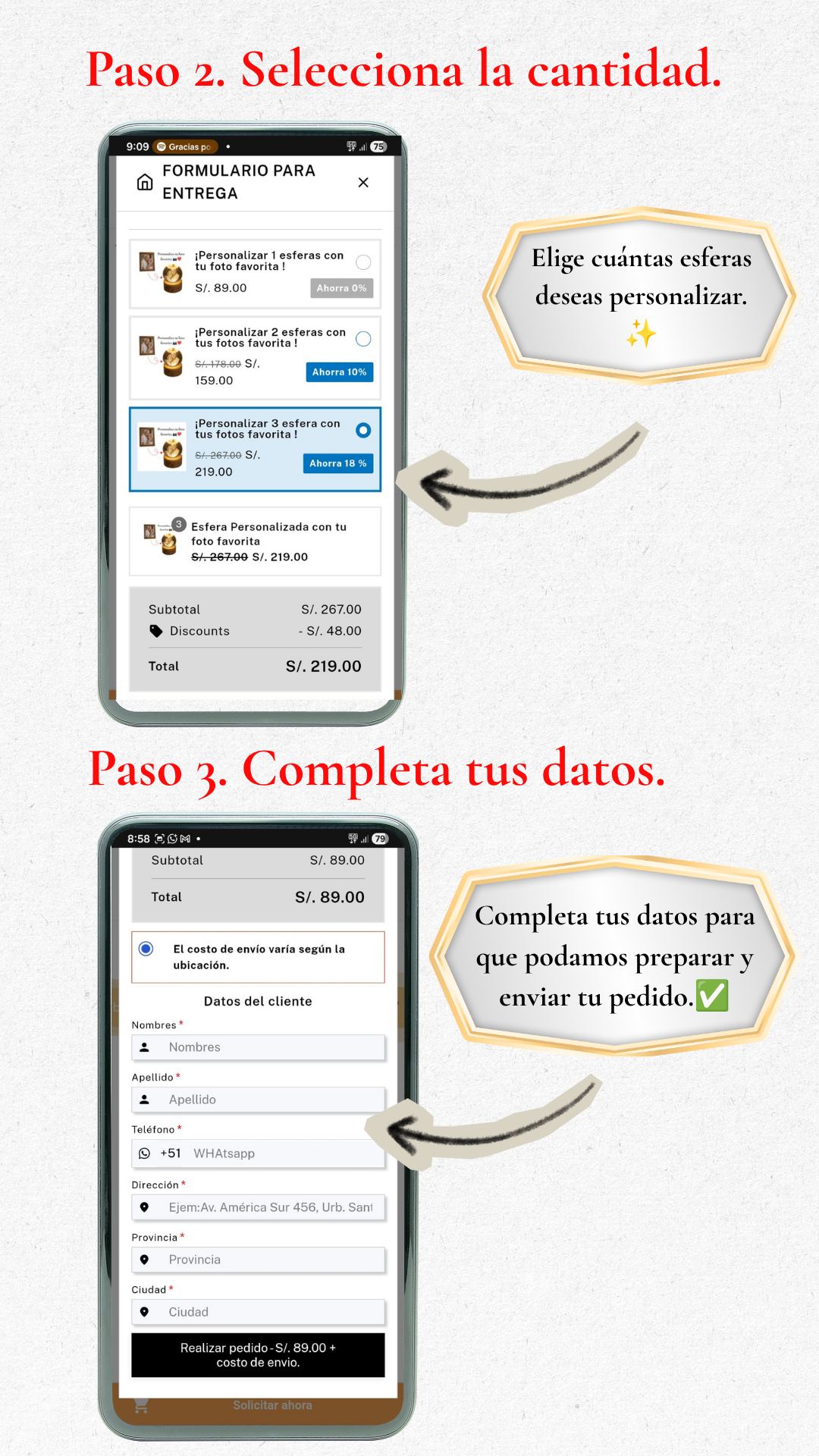 Esfera Personalizada con tu foto favorita